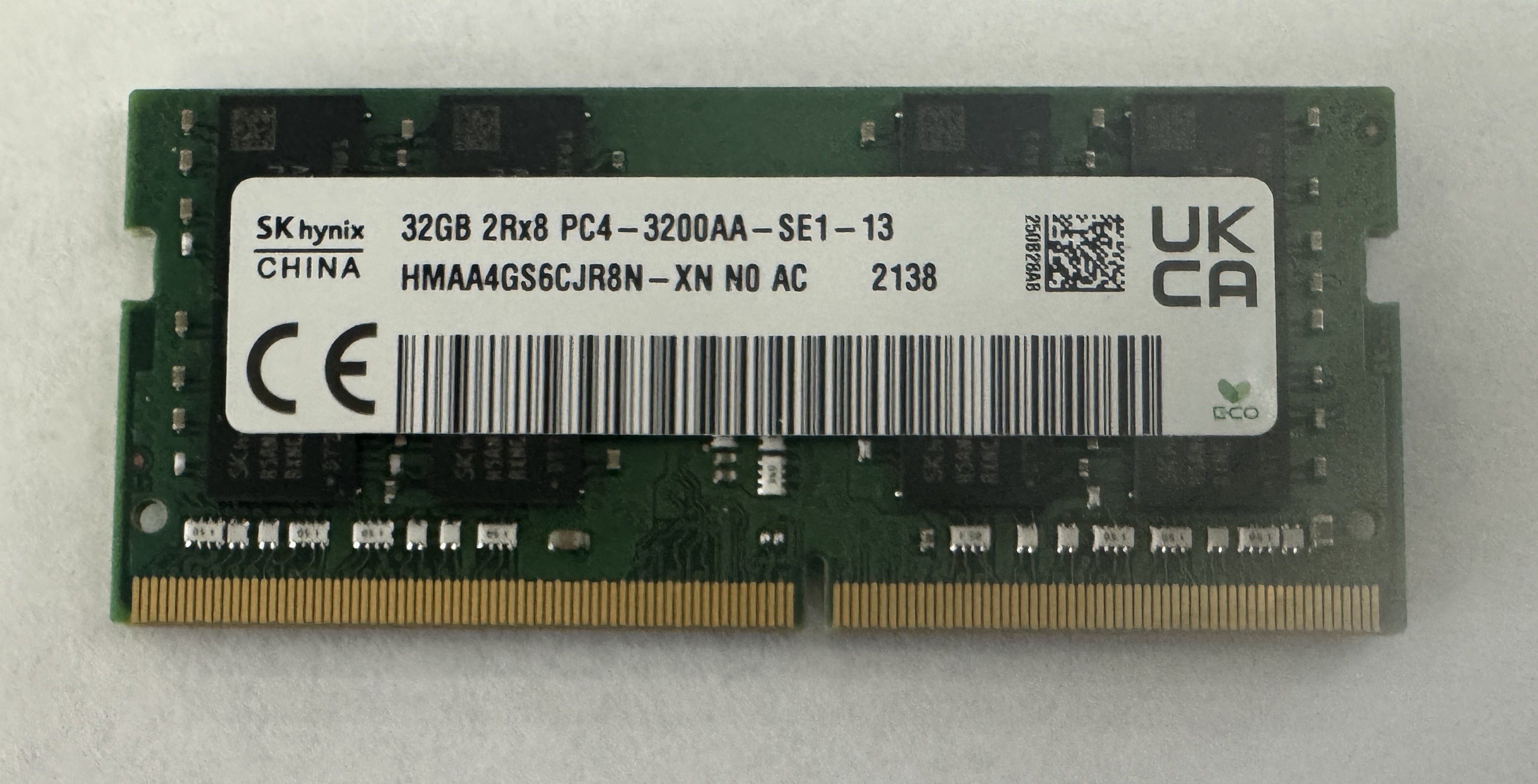 SK hynix 32GB DDR4 SDRAM  2Rx8 PC4-3200AA HMAA4GS6CJR8N-XN für Laptop Nr.2