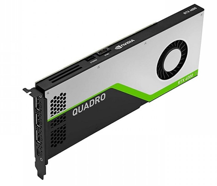 Nvidia Quadro RTX 4000 8GB GDDR6 PCI Express 3.0 x16  3x Displayport 1x USB-C