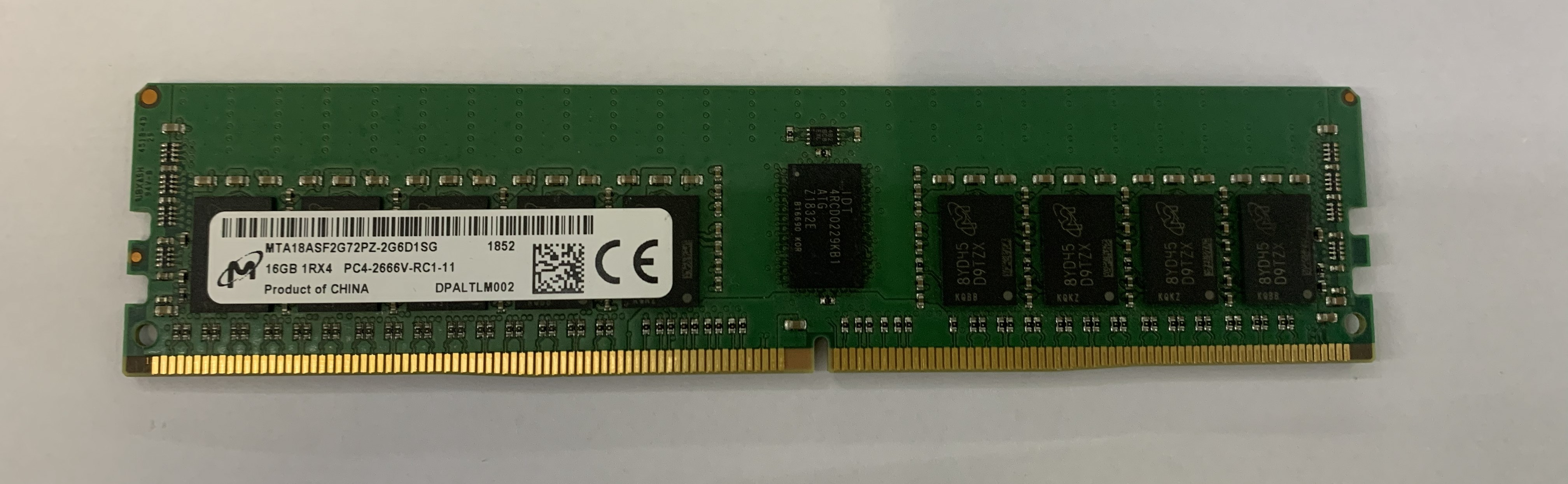 Micron 16GB DDR4 SDRAM 1RX4 PC4-2666V MTA18ASF2G72PZ-2G6D1SG für Desktop Nr.21