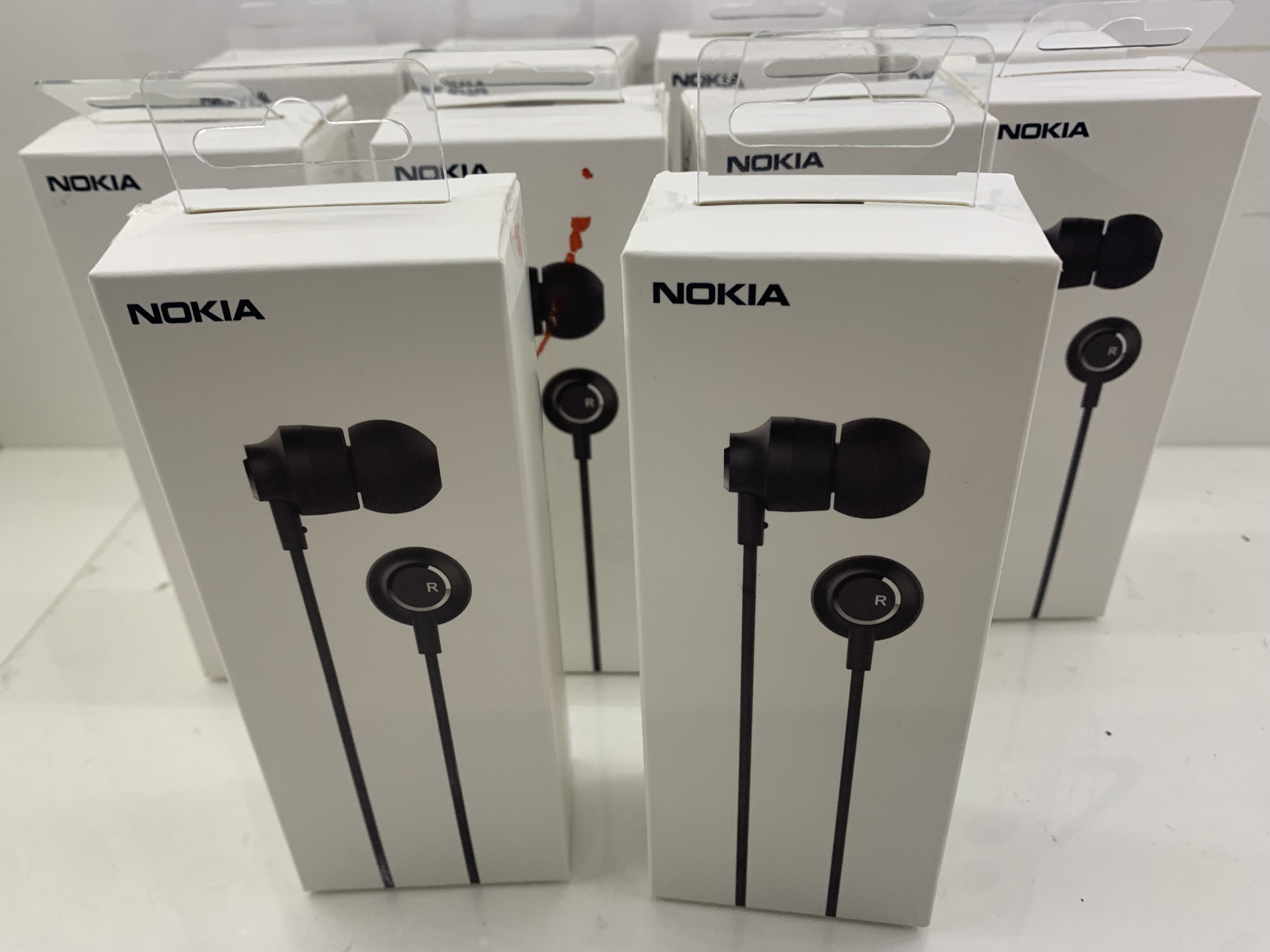 10x Nokia Stereo Earphones V3 WH-201 Kopfhörer, schwarz,  OVP+NEU  