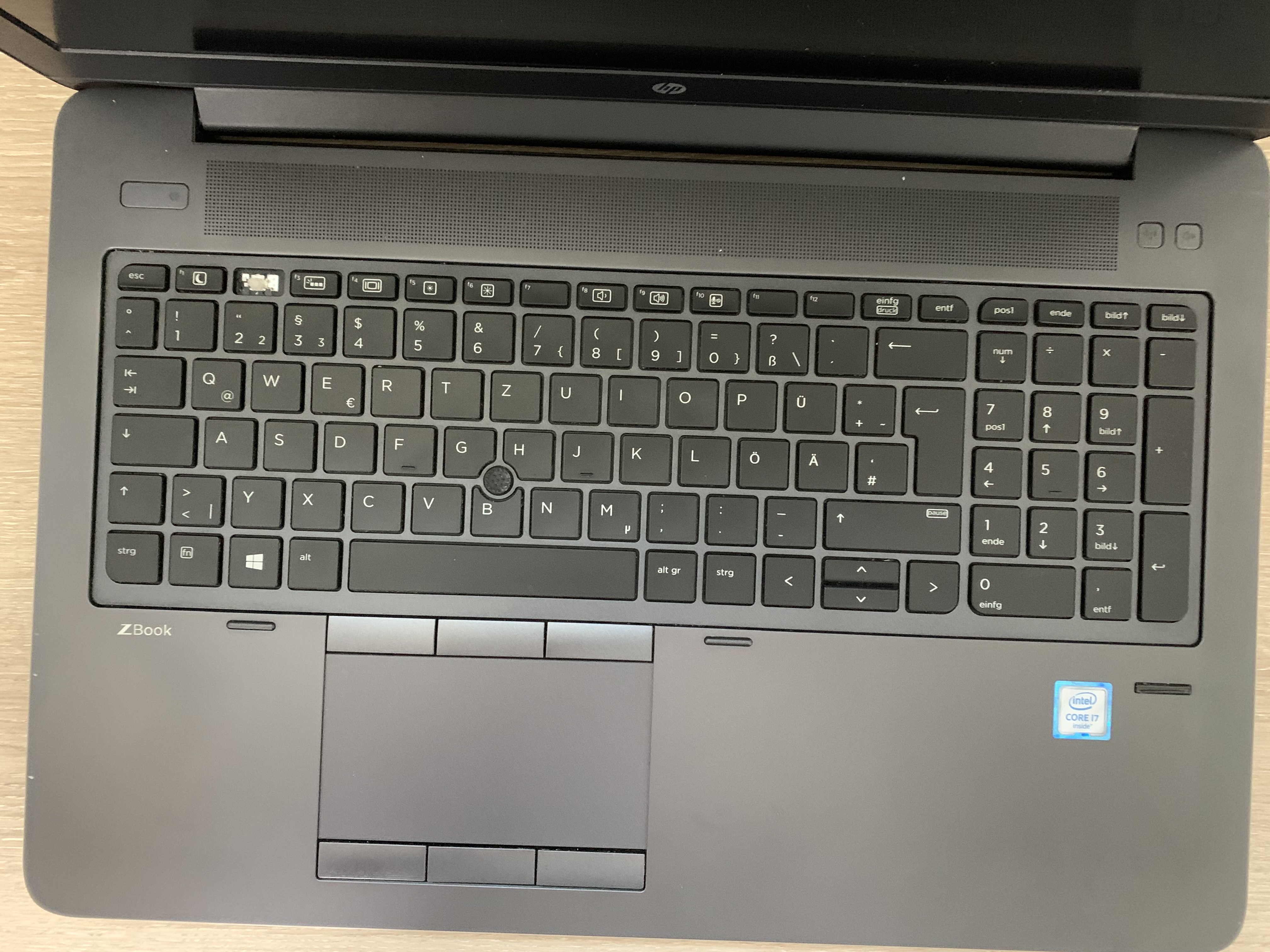 HP ZBook 15 G3 i7-6700HQ 12GB DDR 256GB M.2 SSD M1000M CAM W10 B-Ware10