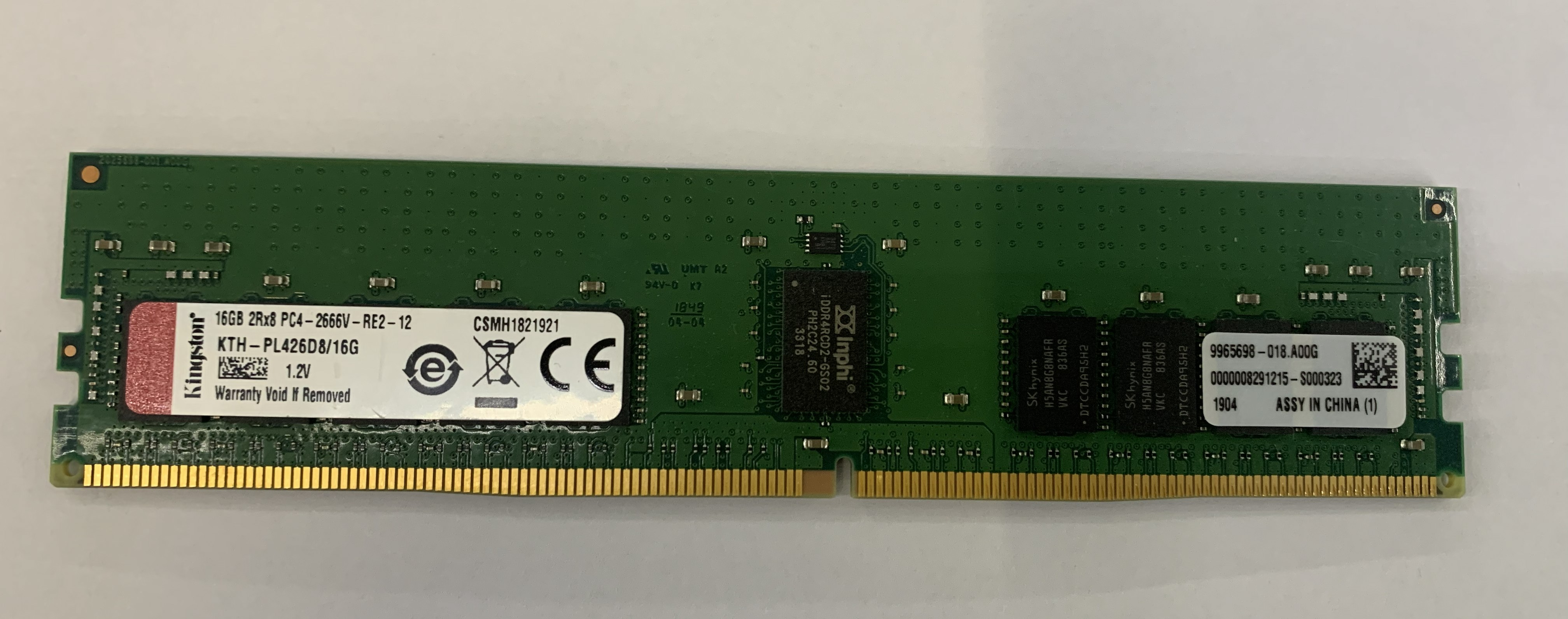 Kingston 16GB DDR4 SDRAM 2Rx8 PC4 -2666V  KTH-PL426D8/16G 1.2V für Desktop Nr.20