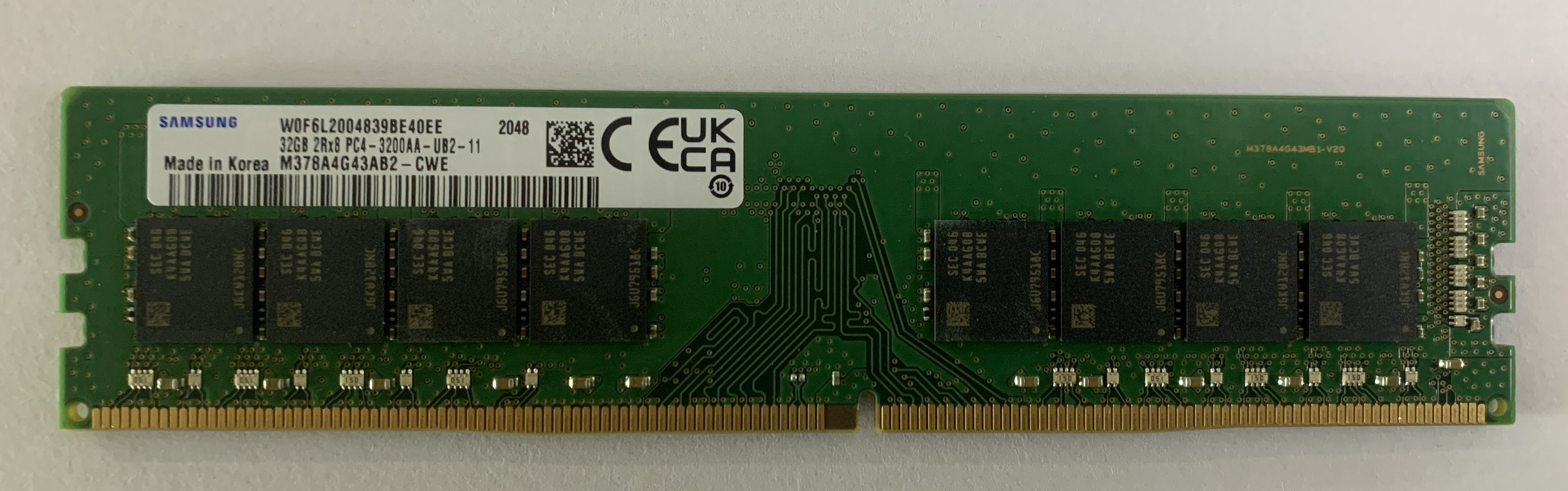 Samsung 32GB DDR4 SDRAM 2Rx8 PC4-3200AA M378A4G43AB2 für Desktop Nr.8