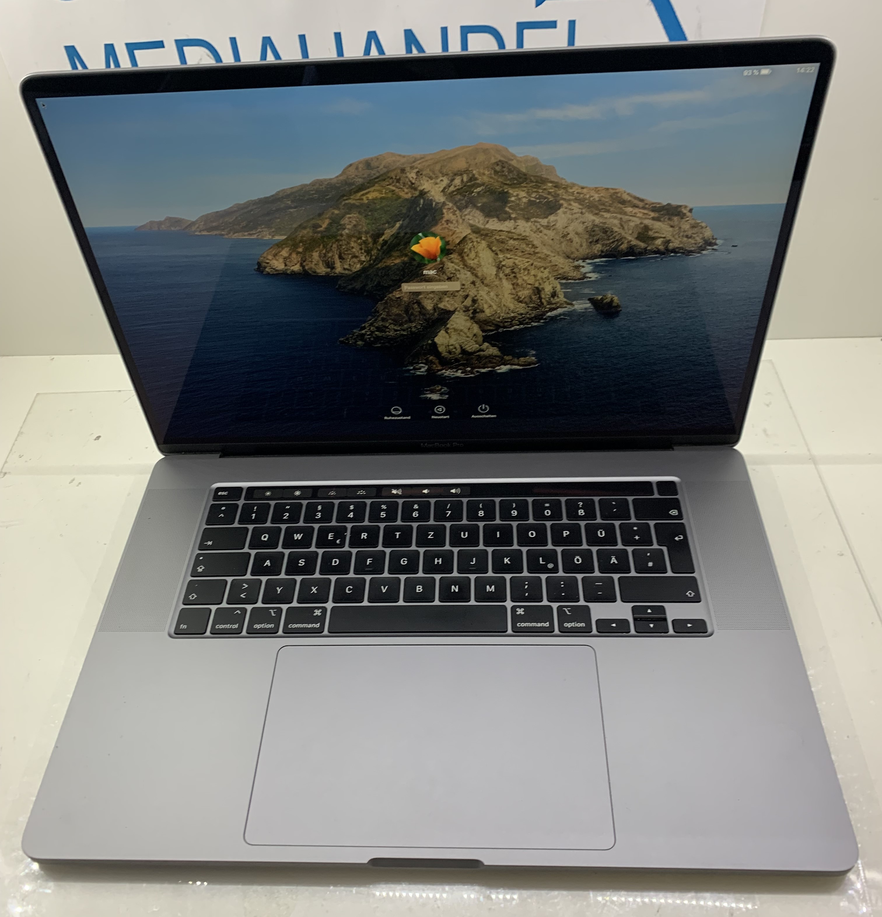MacBook Pro 16" 2019 A2141 i7-9750H 32GB DDR 512GB NVMe Radeon Pro CAM MacOS A46