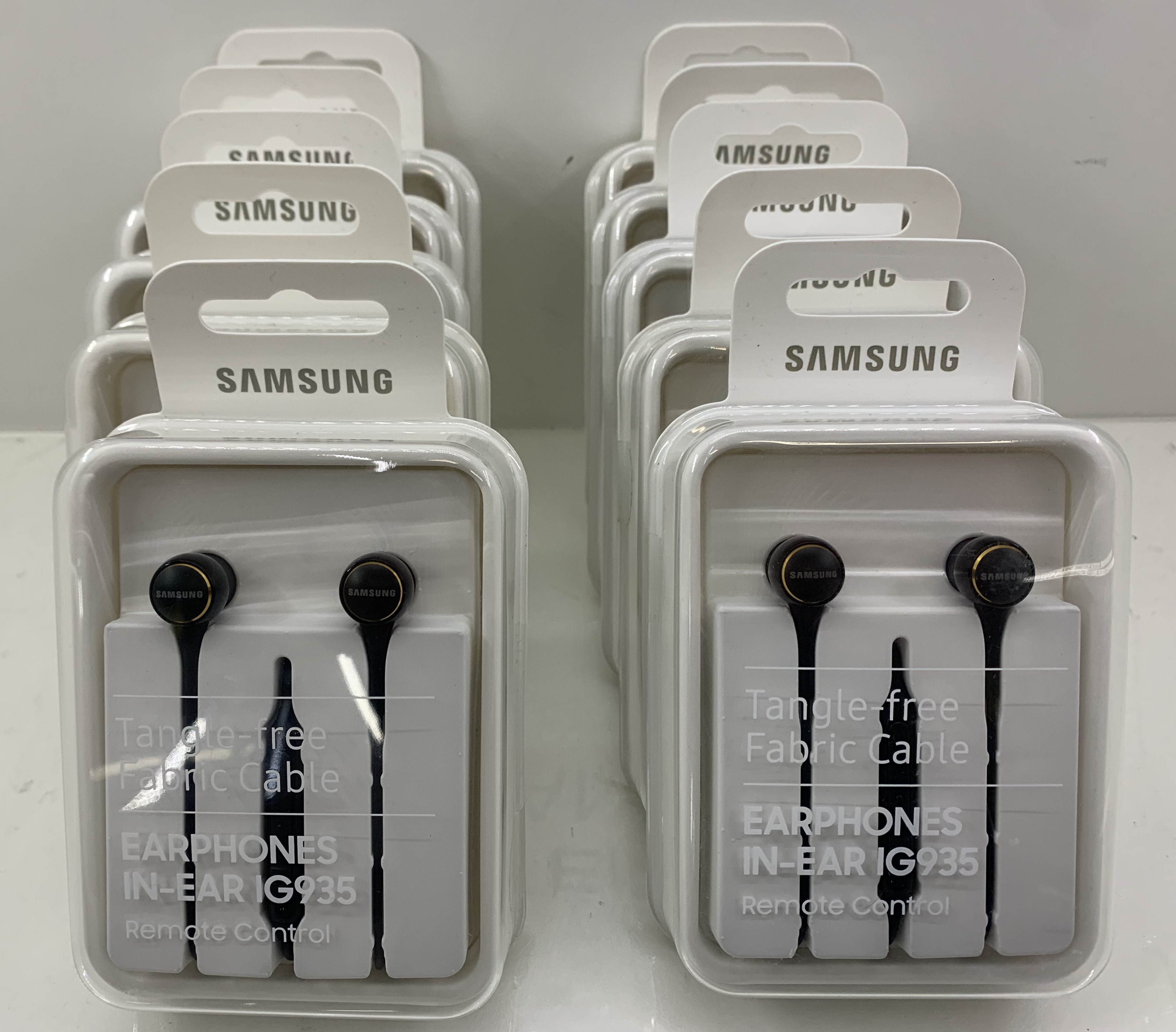 10x original Samsung Stereo Headset IN-EAR IG935 Kopfhörer mit Lautstärkeregler OVP+NEU 