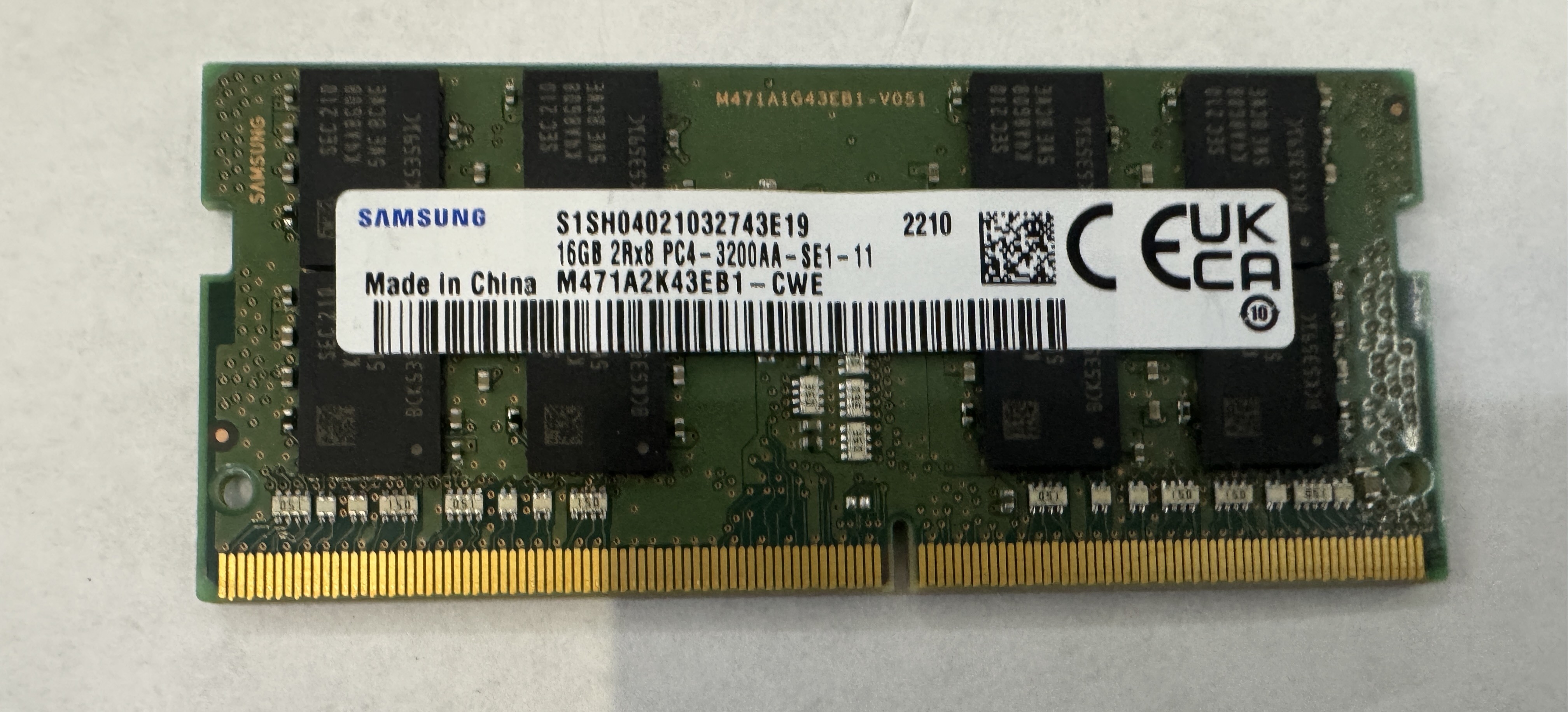 Micron 32GB DDR4 SDRAM SODIMM 2RX8 PC4-3200AA MTA16ATF4G64HZ-3G2E1 Nr.15