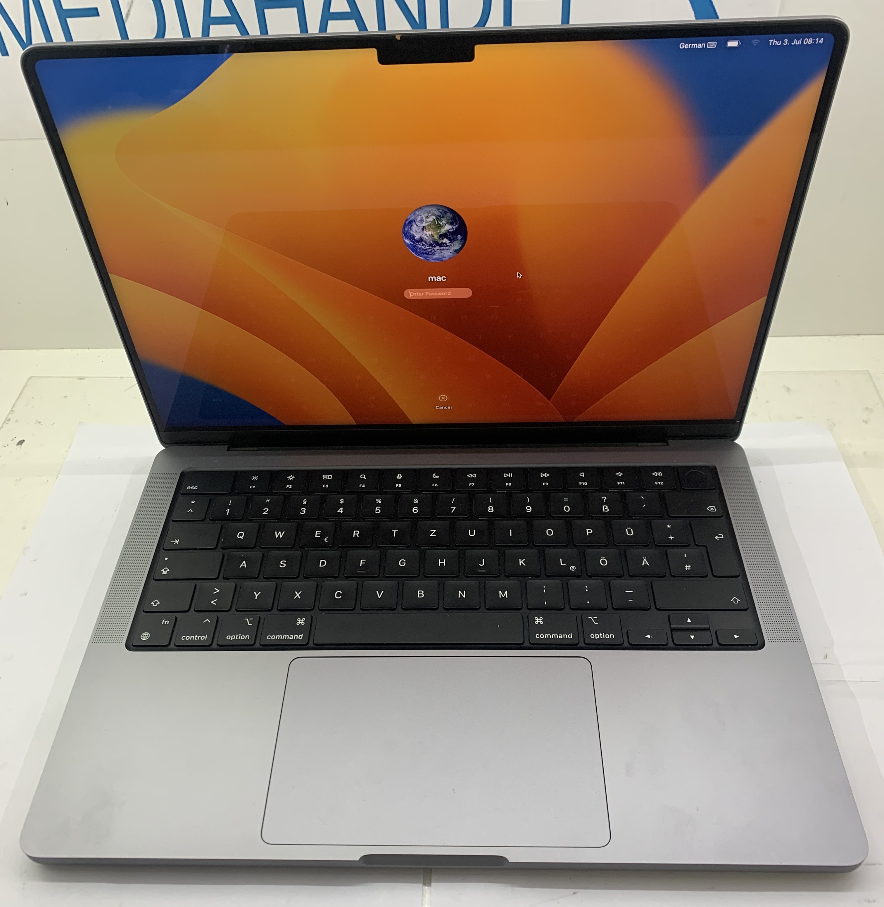 MacBook Pro A2779 2023 14" Apple M2 Pro Chip 16GB 512GB NVMe MacOS B-Ware43