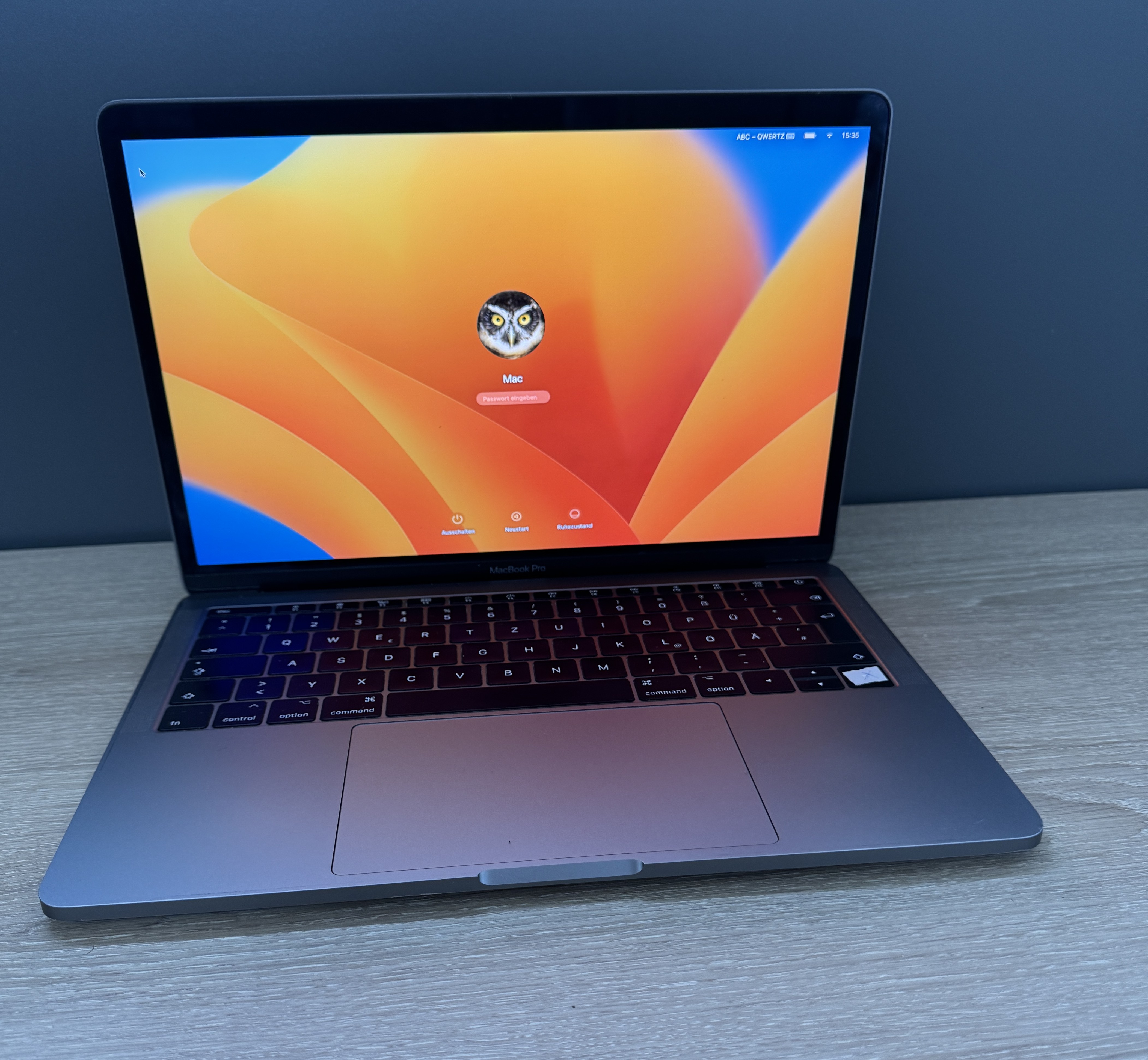 MacBook Pro A1708 13,3"  i5-7360U 8GB DDR 256GB NVMe Iris 640 macOS B-Ware19