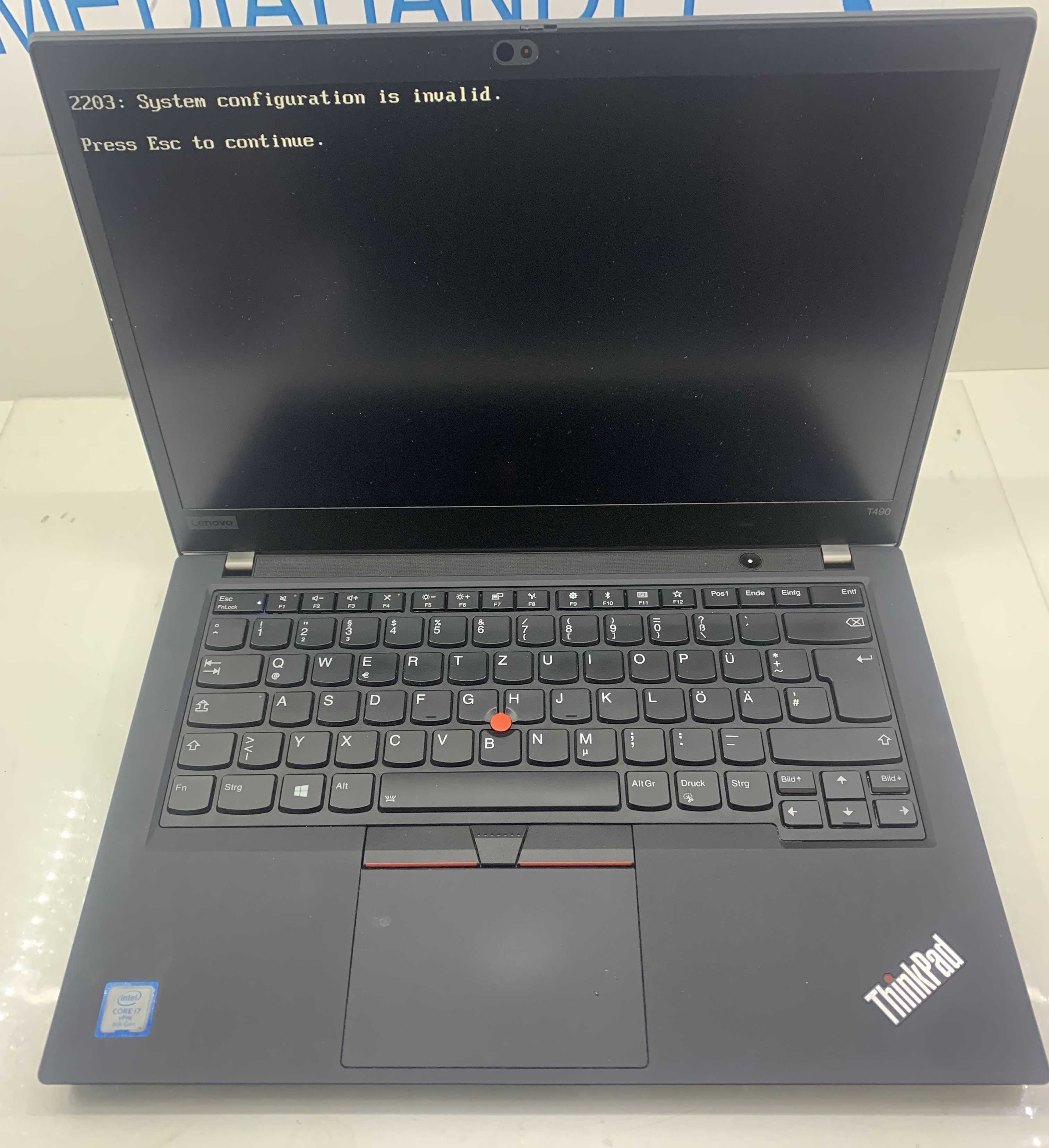 Lenovo ThinkPad T490 TOUCH i7-8665U 16GB DDR 512GB M.2 SSD FullHD CAM W11 A22
