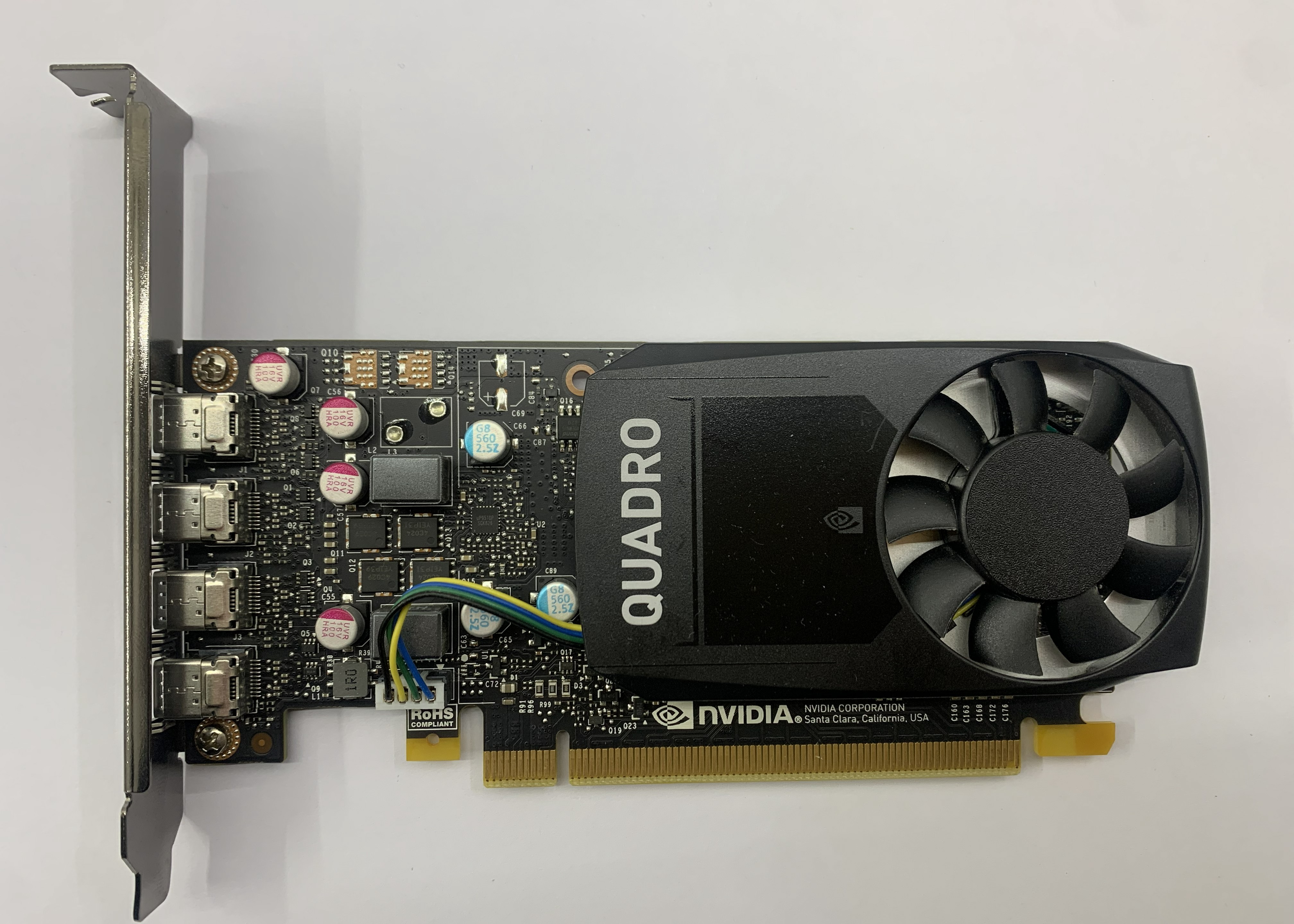 Nvidia QUADRO P600 Grafikkarte 2GB DDR5 PCI Express 3.0 x16 4x mini Displayport