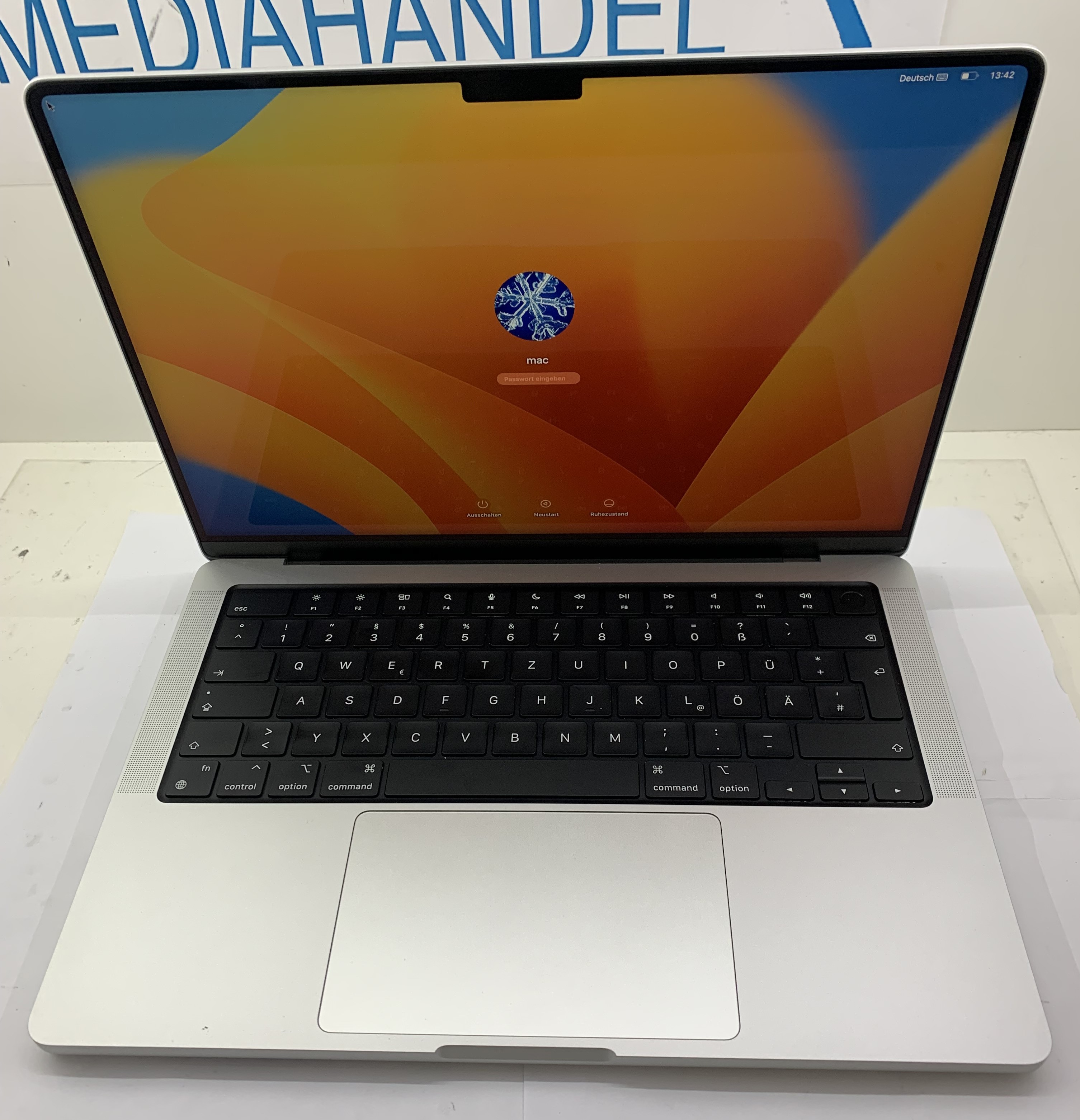 MacBook Pro A2442 14" M1 Pro 8 CPU/14 GPU 16GB DDR 512GB NVMe macOS A-Ware39