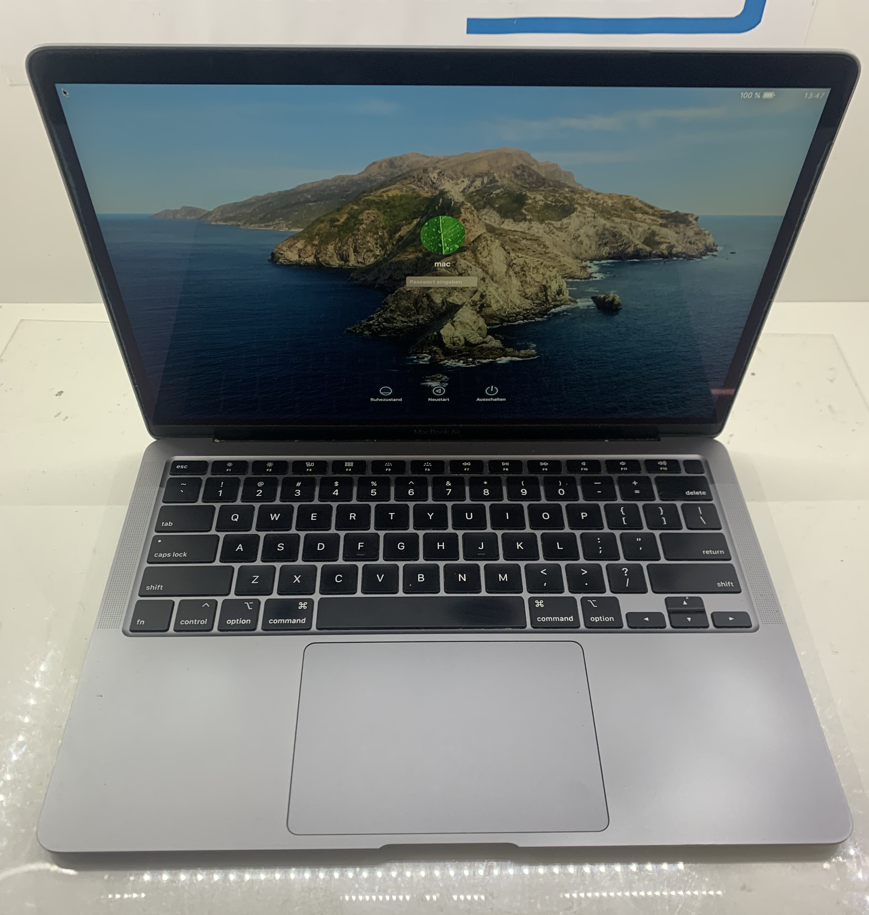 MacBook Air 9.1 A2179 13.3" i7-1060NG7 1,2GHz 16GB DDR 256GB NVMe CAM macOS B45