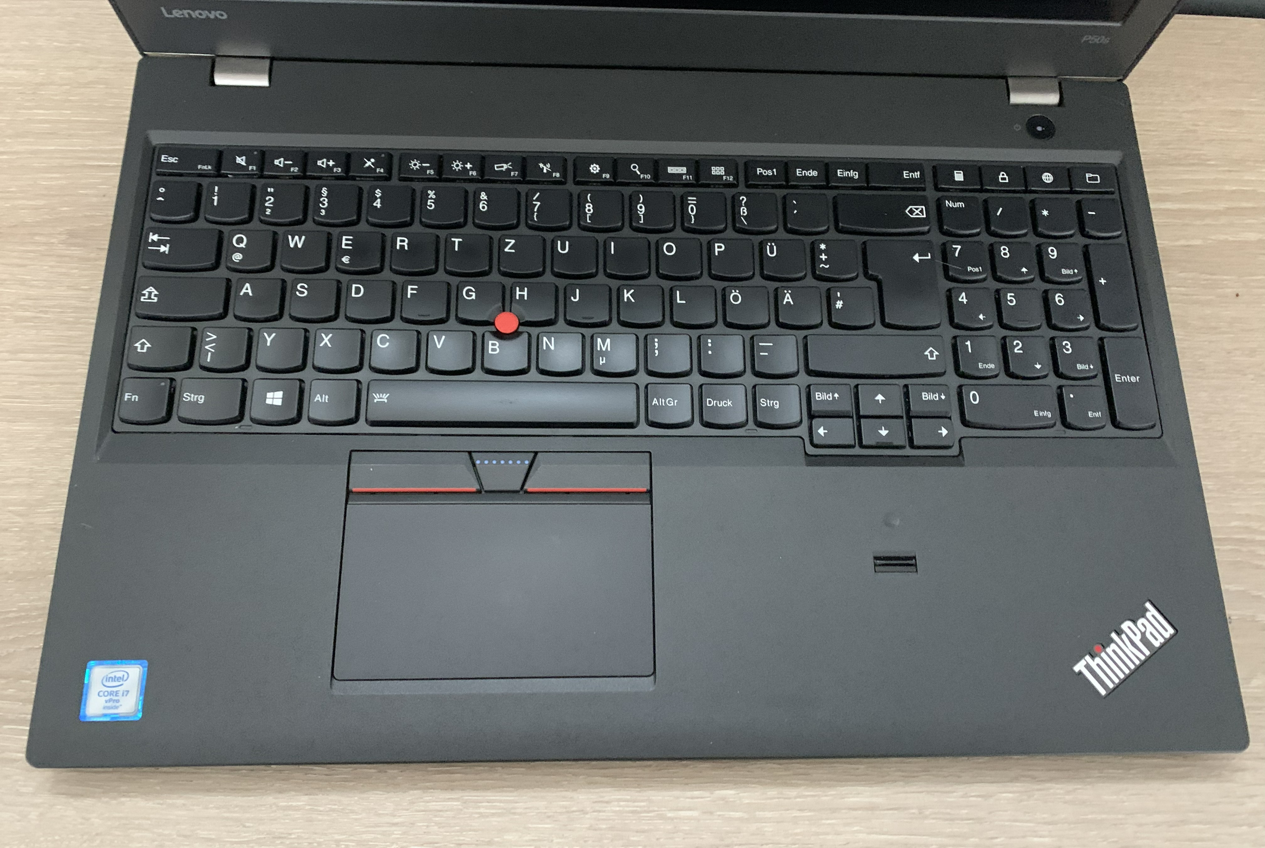 Lenovo Thinkpad P50s i7-6600U 16GB DDR 256GB M.2 SSD M500M CAM W10 B-Ware