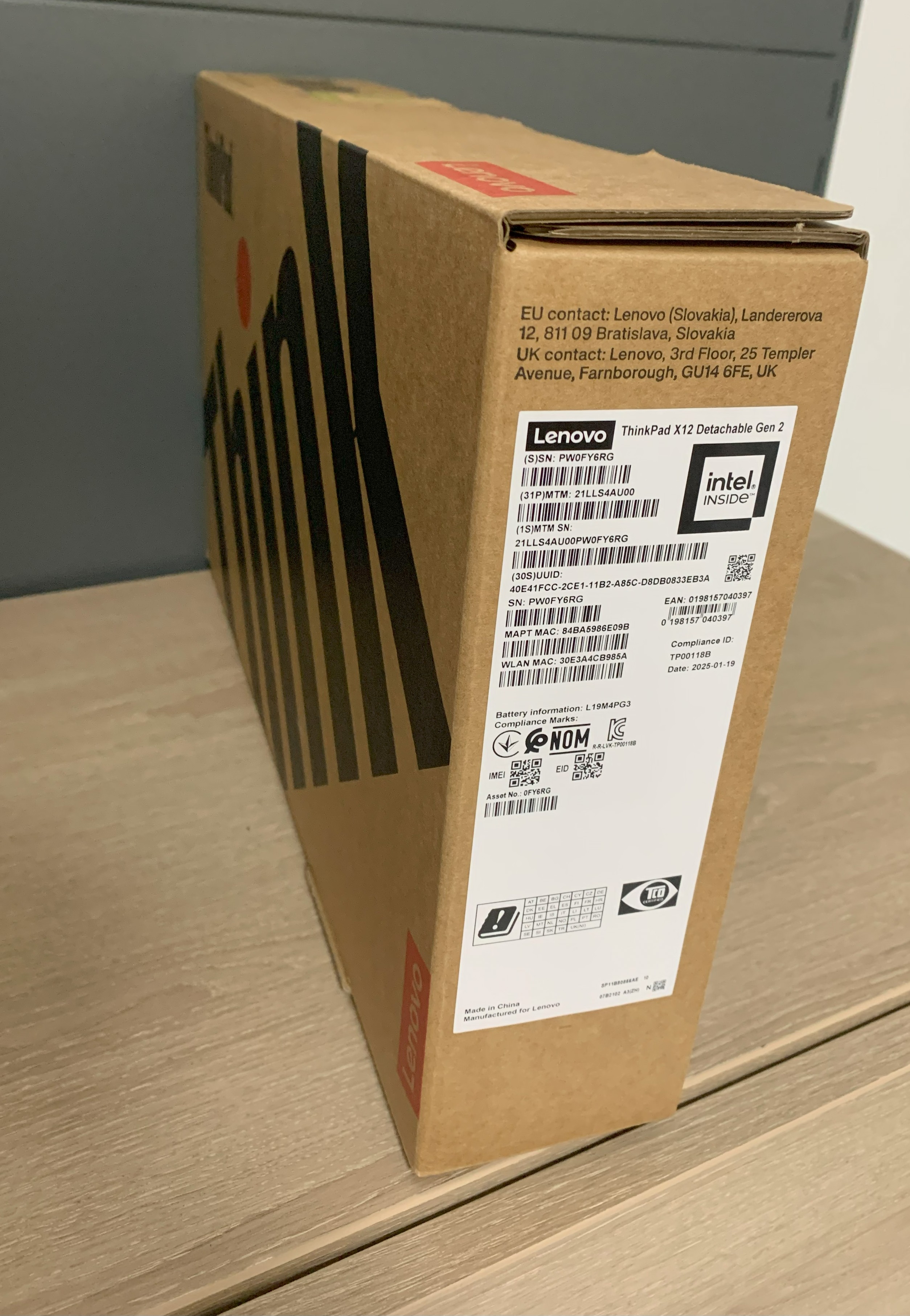 ThinkPad X12 Detachable G2 Touch Ultra 5 134U vPro 16GB 512GB SSD FHD+ W11 NEU