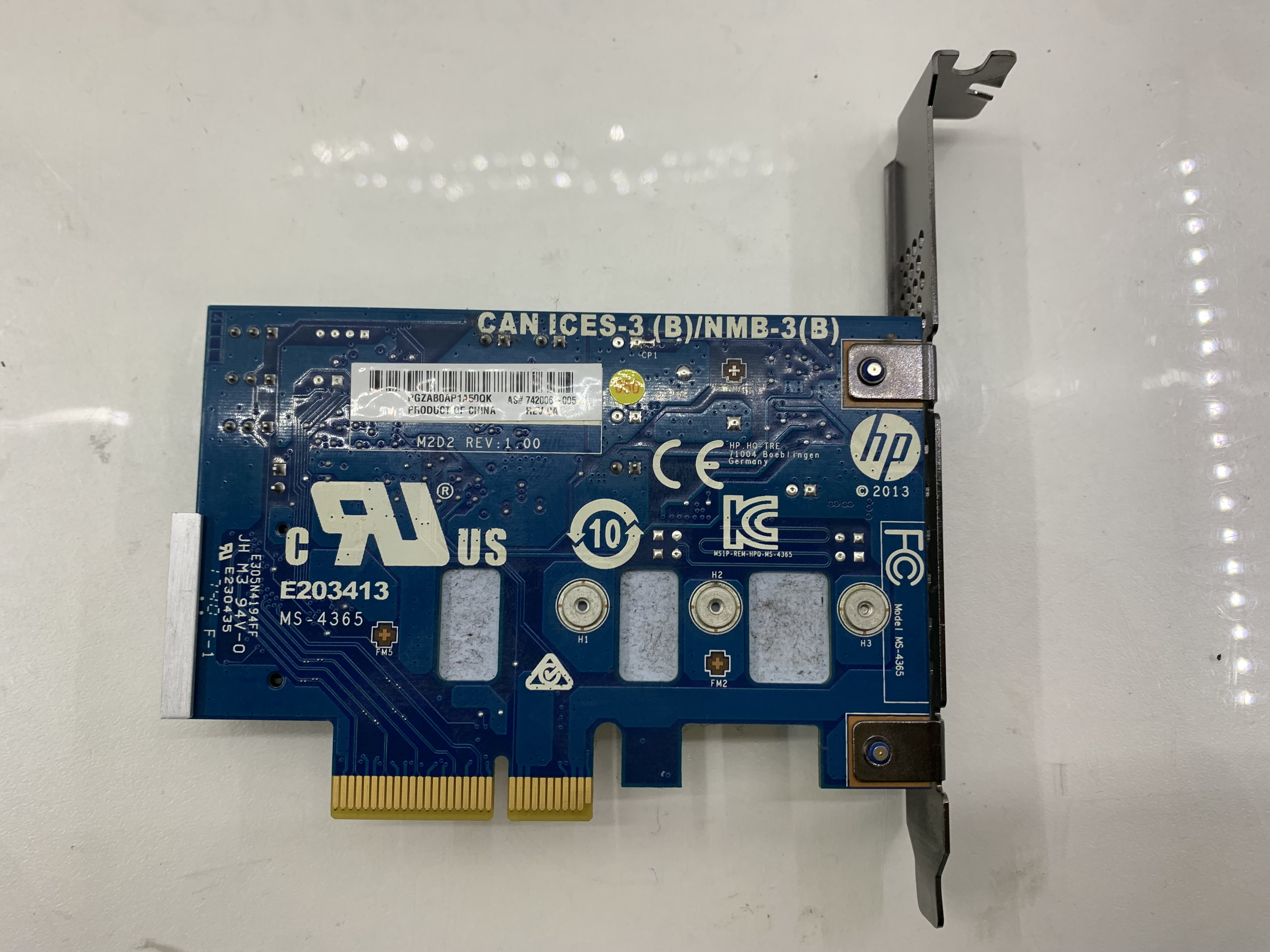 HP Z Turbo Drive G2 PCIe Adapter PCIe x4 m.2 MS-4365, 742006-003 SSD NVME 