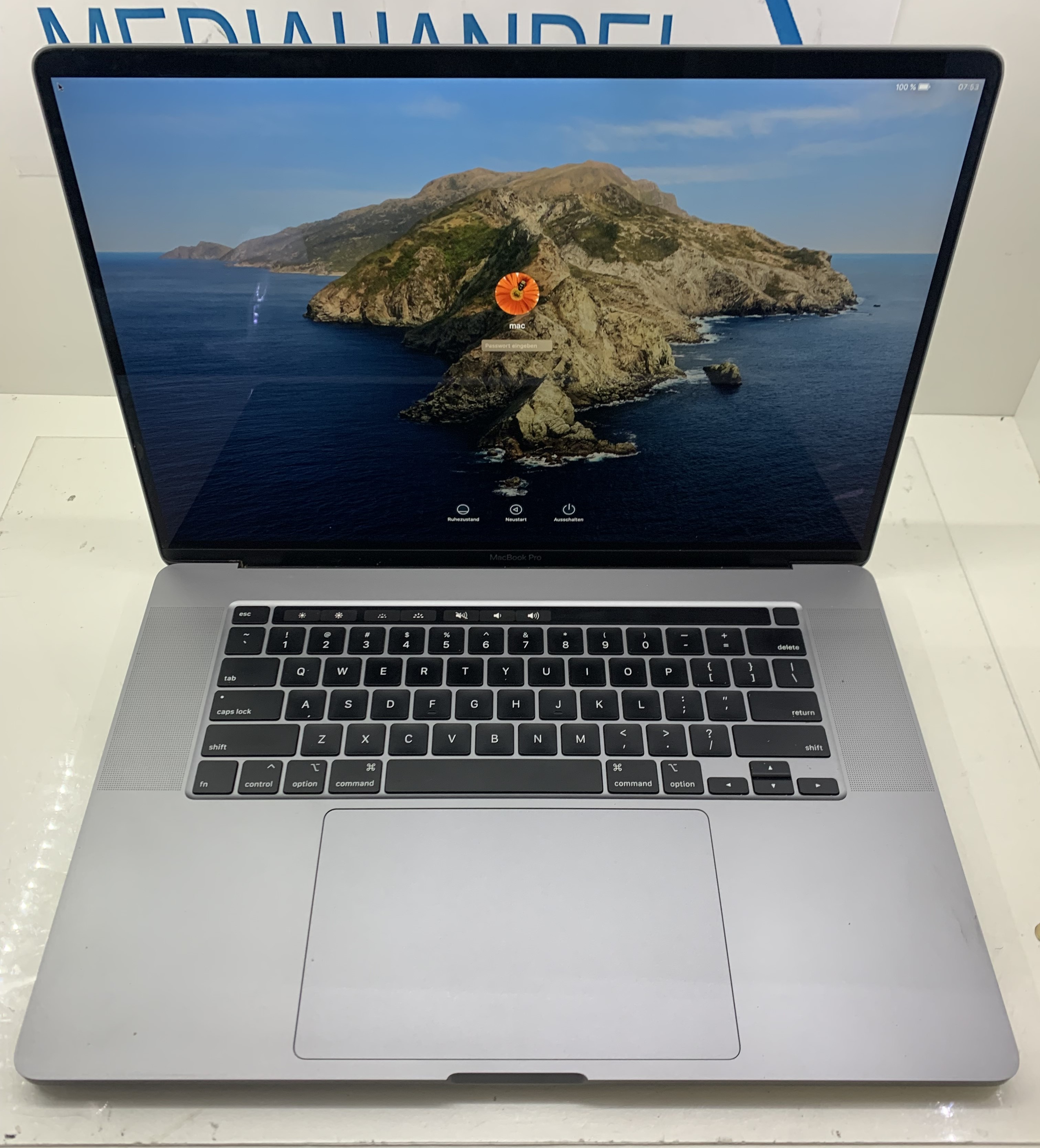 MacBook Pro 16" A2141 i7-9750H 32GB 512GB NVMe Radeon Pro CAM MacOS C-Ware1