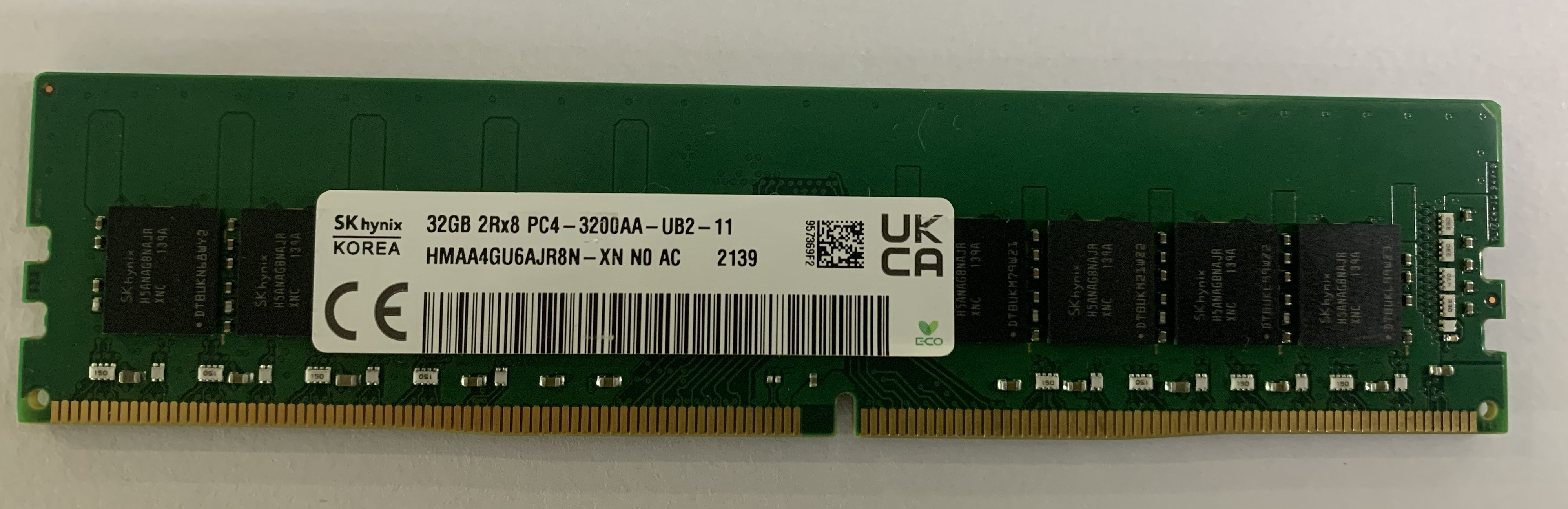 Sk hynix 32GB DDR4 RAM 2Rx8 PC4-3200AA-UB2-11 HMAA4GU6AJR8N für Desktop Nr.5