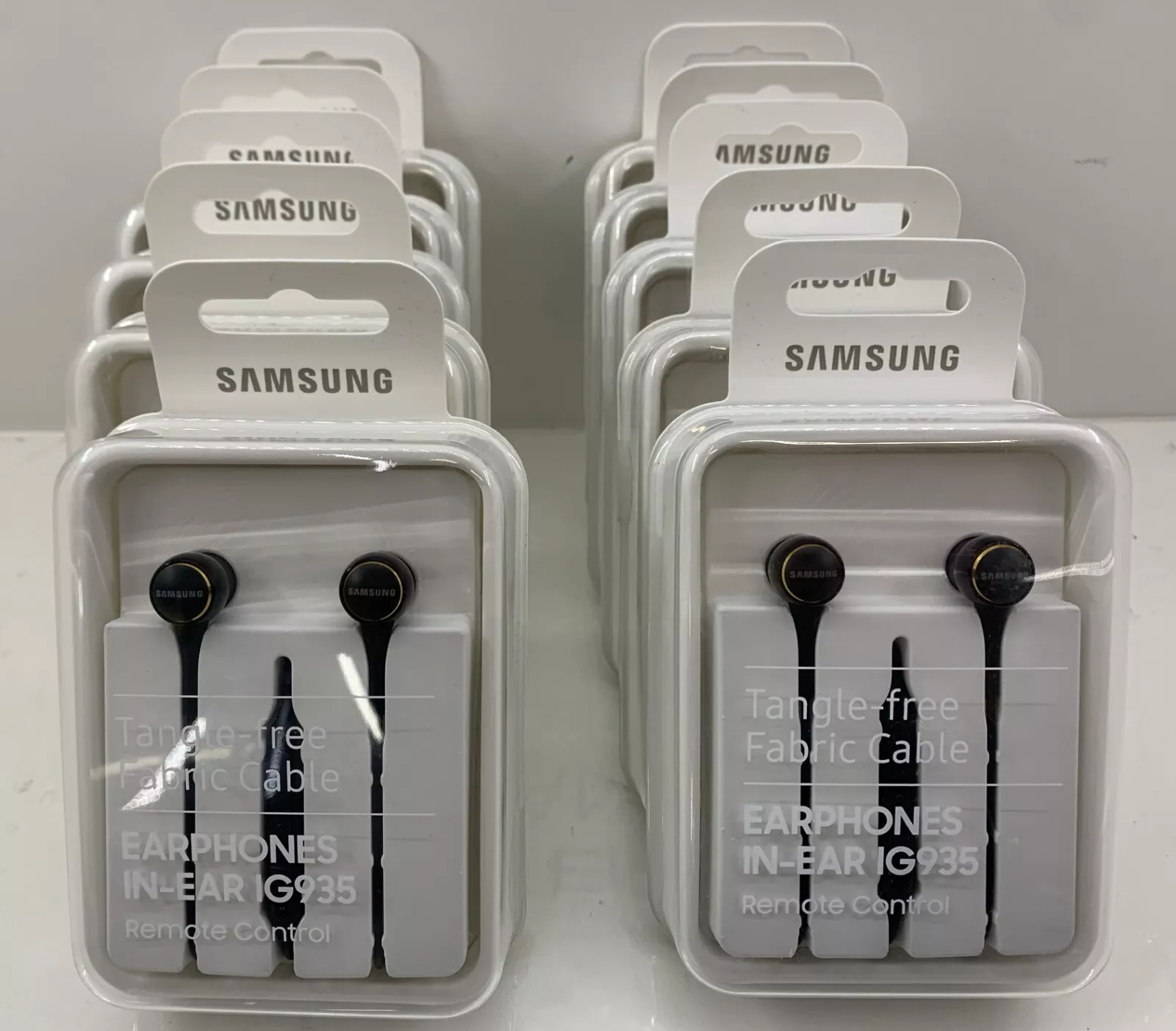 10x original Samsung Stereo Headset IN-EAR IG935 Kopfhörer mit Lautstärkeregler OVP+NEU 